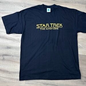 Star Trek 1998 vintage Deadstock rare “magazine” Black T-Shirt - XL! Like new!